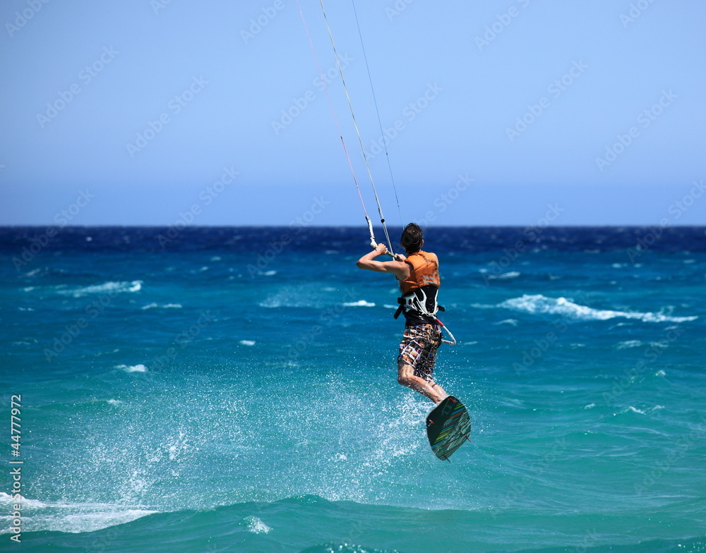 saut en kite surf