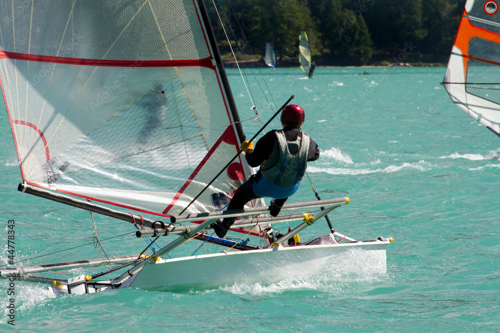 Naklejka premium barca a vela