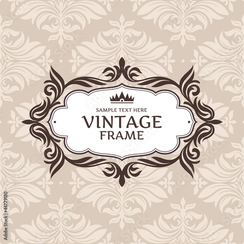 abstract vintage frame