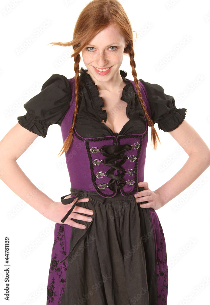 Fototapeta premium Frau im Dirndl