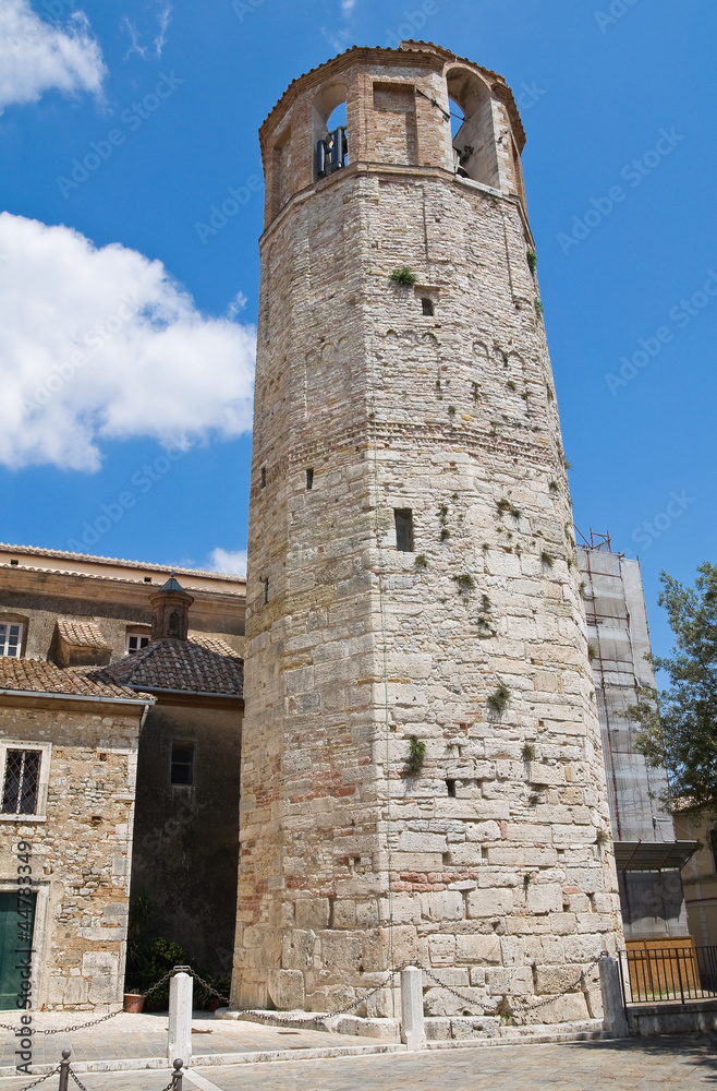 Civic tower. Amelia. Umbria. Italy.
