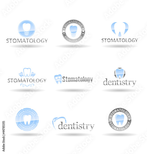Set of dental icons. Stomatology. Vol 2.