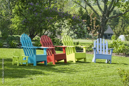 Diverse Group of Adirondack Chairs