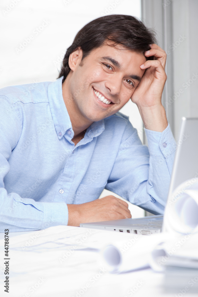 Portrait of Happy Young Architect Portrait of Happy Young Architect
