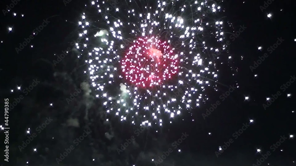 feux d'artifices vidéo cinq