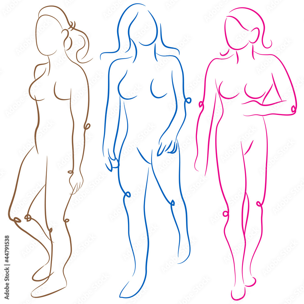 Female Body Shapes Set Female Body Shapes Set
