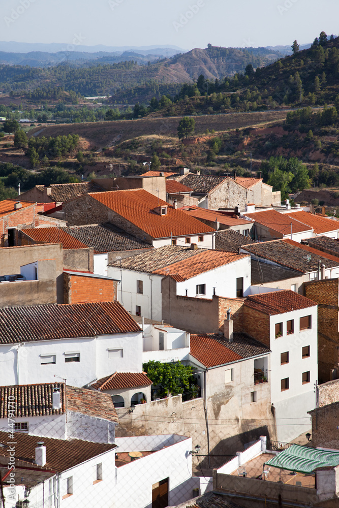 Spanish typical village, Cofrentes.