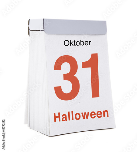 Hallowen Kalendeblatt