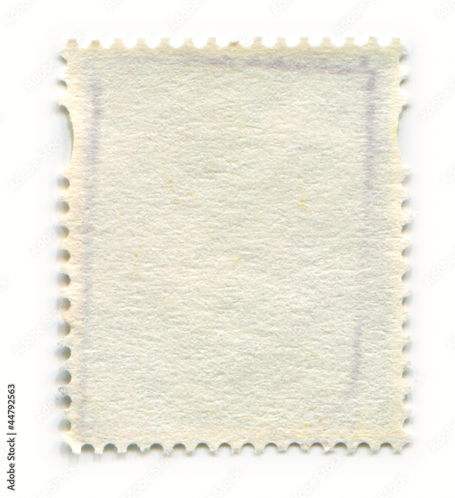 Obraz premium The reverse side of a postage stamp.