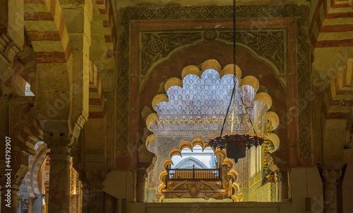 Fototapeta Naklejka Na Ścianę i Meble -  Interior of Mezquita-Catedral, Cordoba, Spain