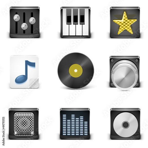 music vector icons