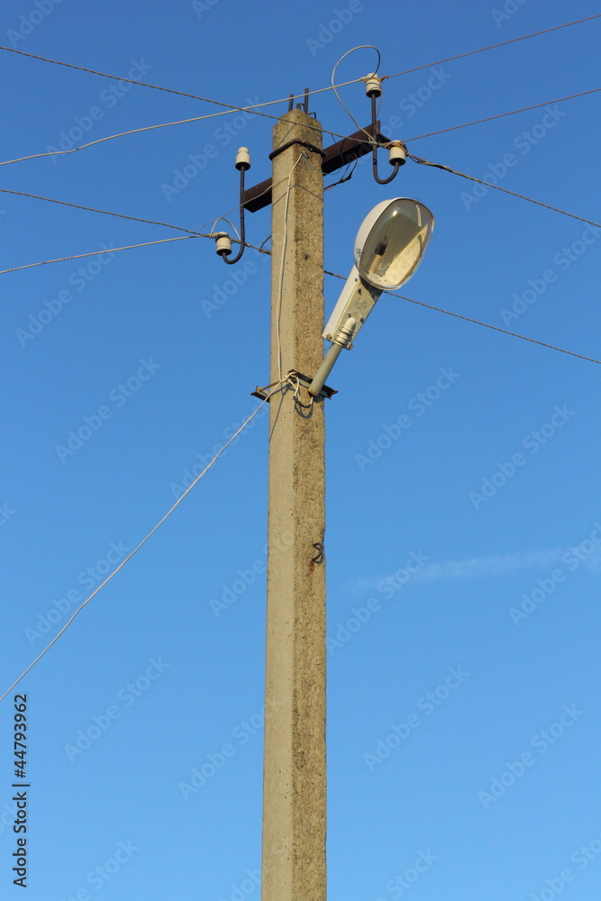 concrete lighting column