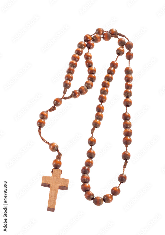 Wooden rosary beads