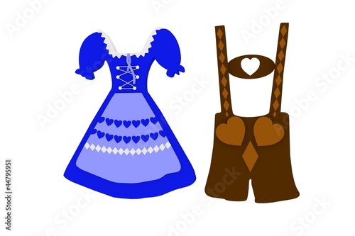 Oktoberfest Dirndl und Lederhose