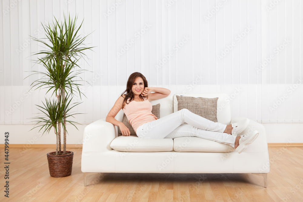 Young Woman Relaxing At Home