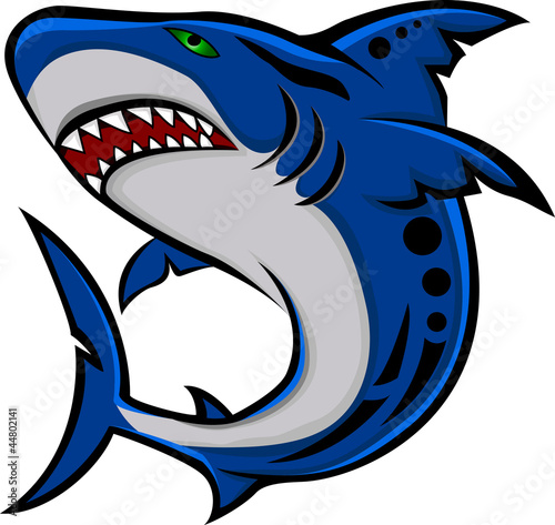 angry shark