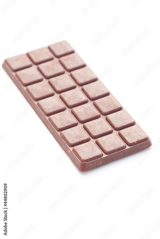 bar of dark chocolate isolated on white bar of dark chocolate isolated on white