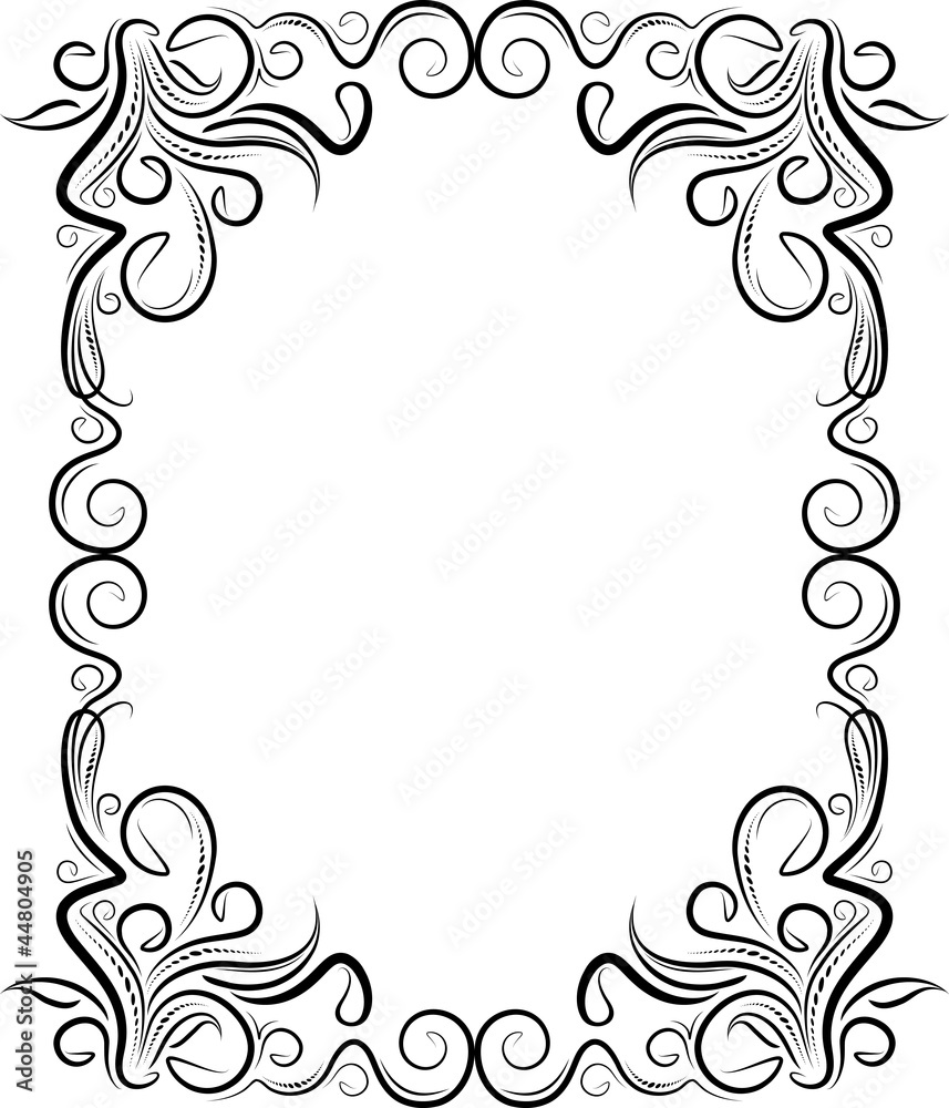 Elegant decorative frame. Elegant decorative frame.