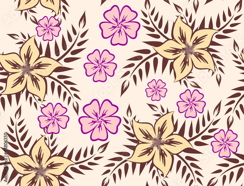 Seamless floral background.