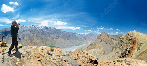 Panorama of India Himalayas mountains