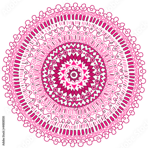 Hand made ornamental round lace