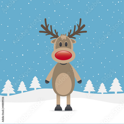 rudolph reindeer red nose © Pixasquare
