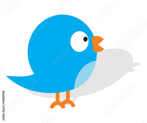 Blue twitter bird