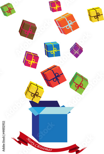 vector background with christmas presents