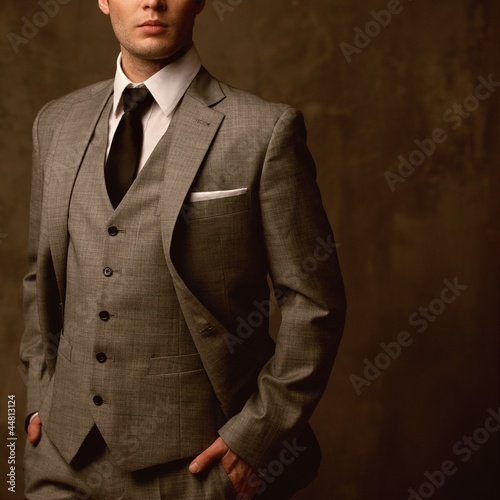 Fototapeta Man in classic suit