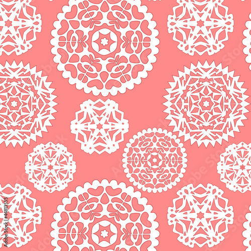 Christmas paper snowflakes ...