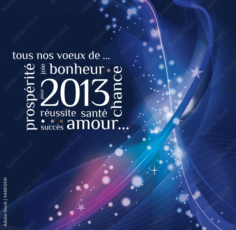 Obraz premium Carte de voeux