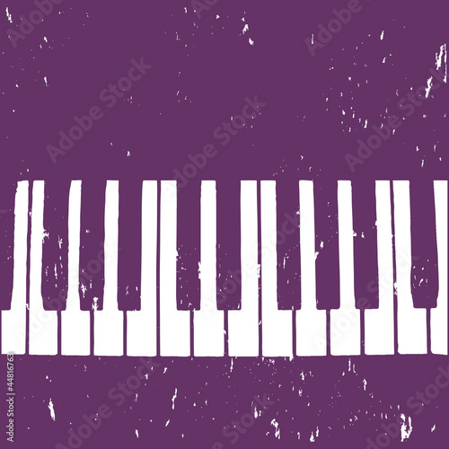 Grunge background with piano