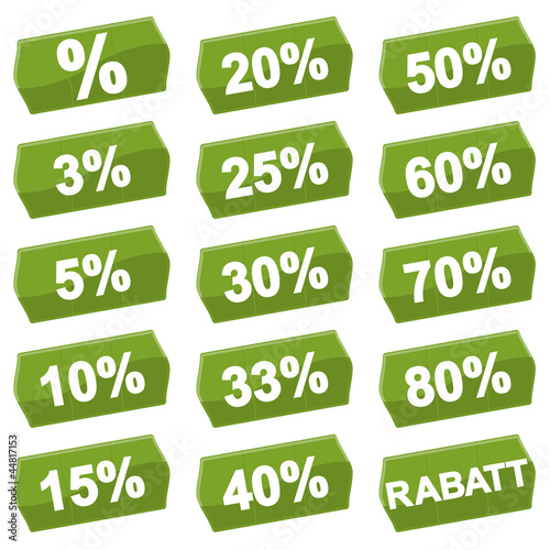 Rabatt Preisschilder - grün
