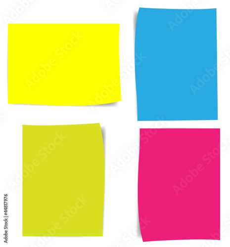 Colorful Notes paper Vectors