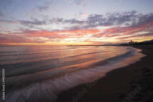 Shoreline at sunset, Puerto Cabopino © Arena Photo UK © arenaphotouk