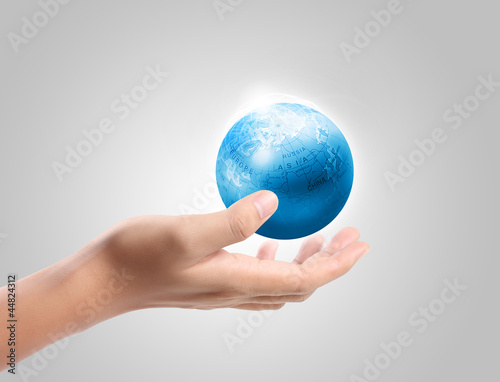 earth in human hand