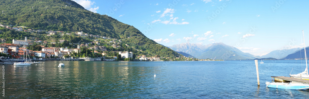 Gravedona town at Como lake, Italy