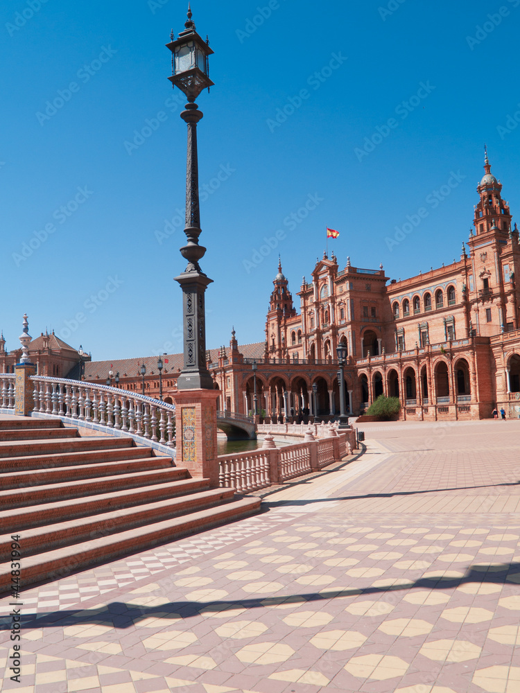 Naklejka premium Plaza de Espana (plac Hiszpanii) w Sewilli