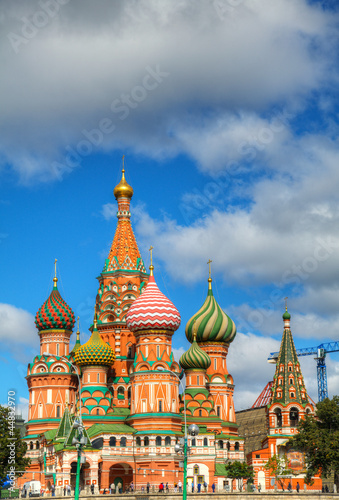 Obraz na płótnie St. Basil's Cathedral in Moscow at the Red Square w salonie
