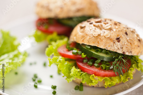 Sandwich with vegetables