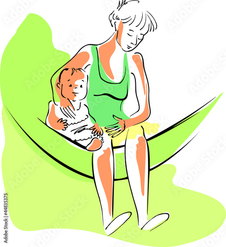 My friend with her daughter