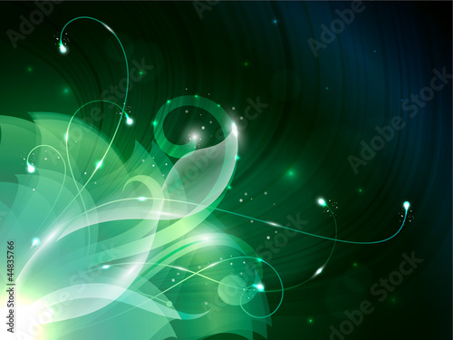 Fiery flower abstract background