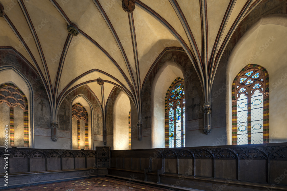 Chamber in greatest Gothic castle in Poland, Malbork