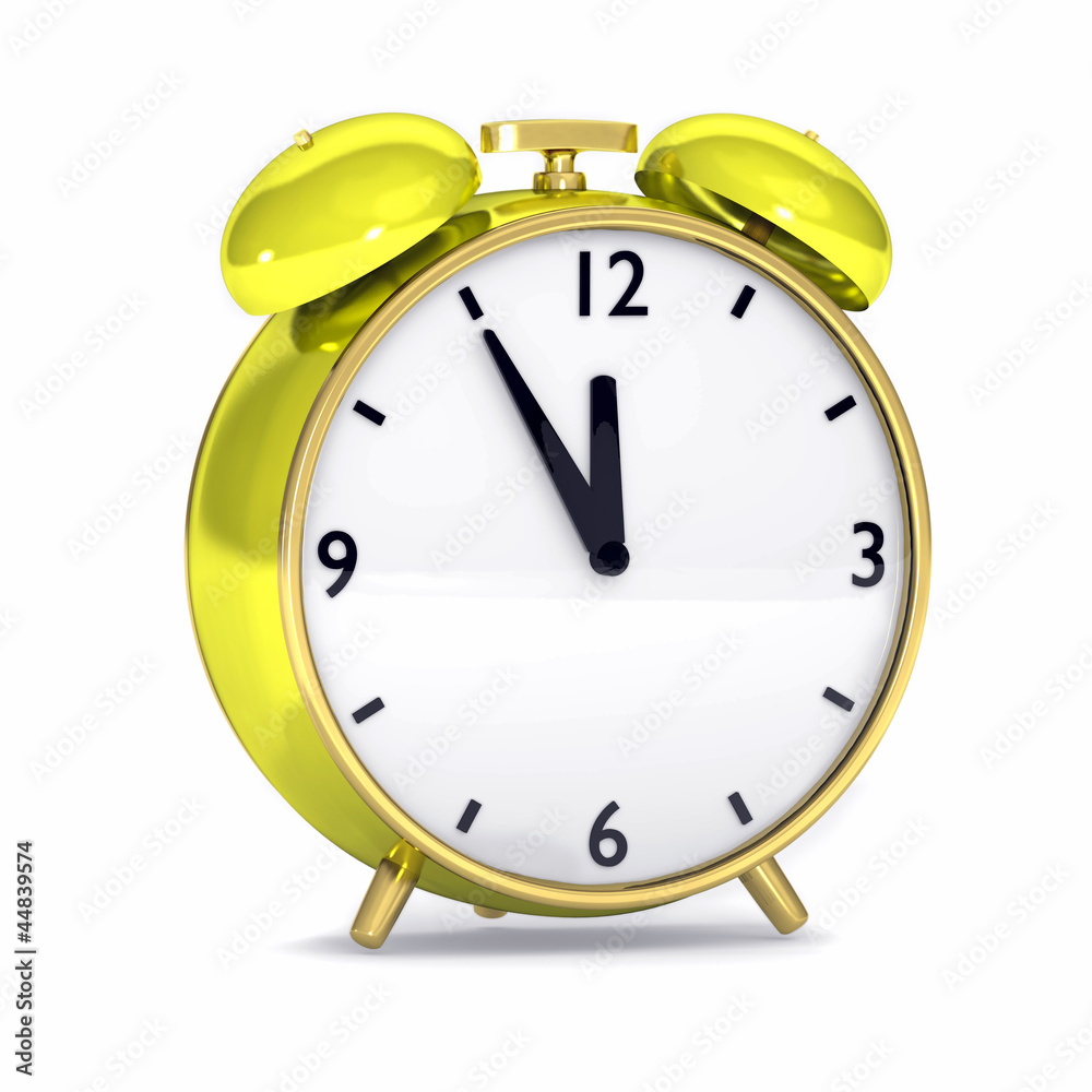 Yellow alarm clock Yellow alarm clock