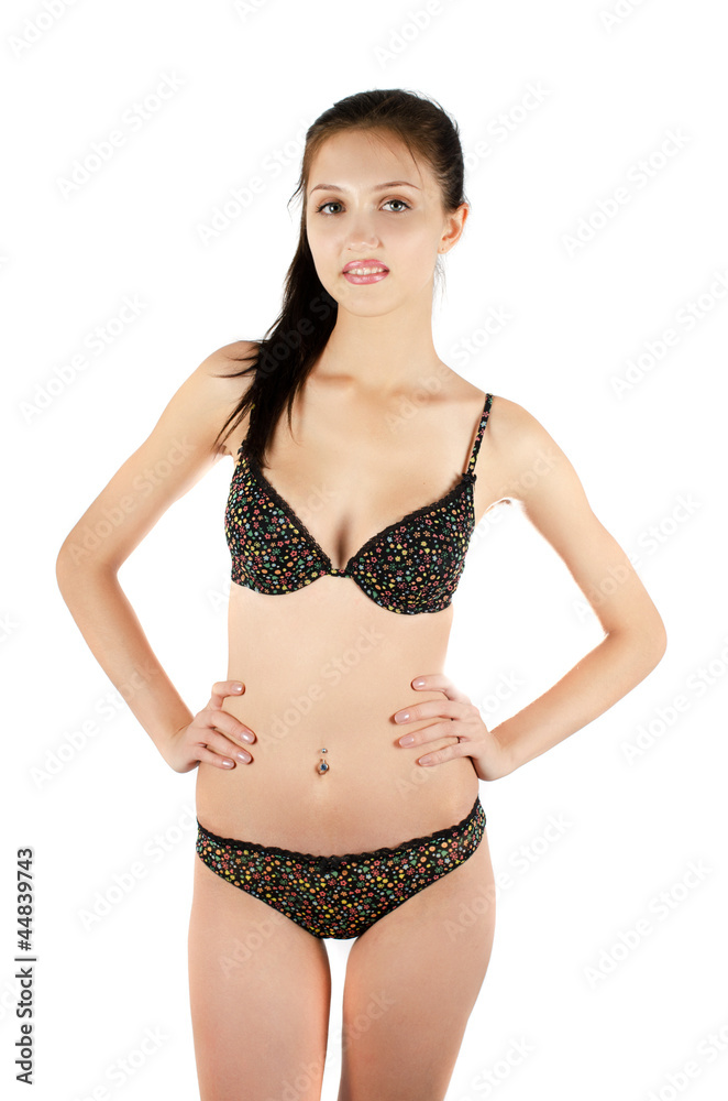 Fototapeta premium Beautiful girl in a underwear