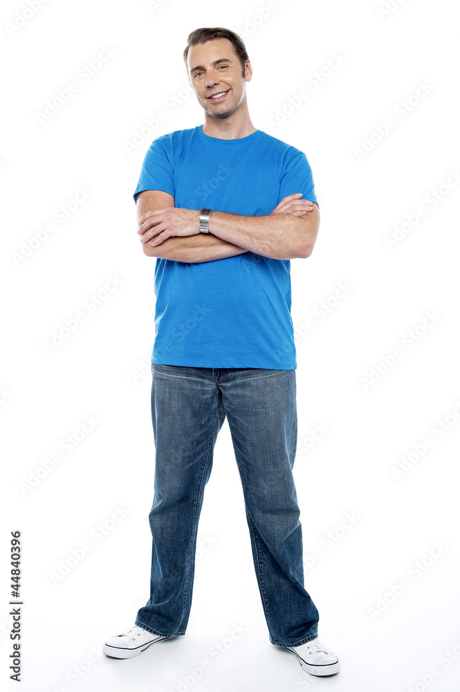 Full length picture of a young casual man Full length picture of a young casual man