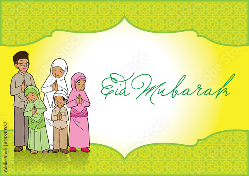 Eid Mubarak Greeting Card
