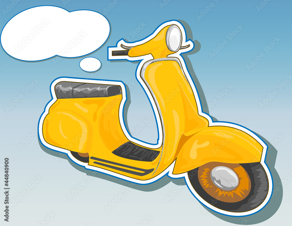 Fototapeta premium Beautiful scooter