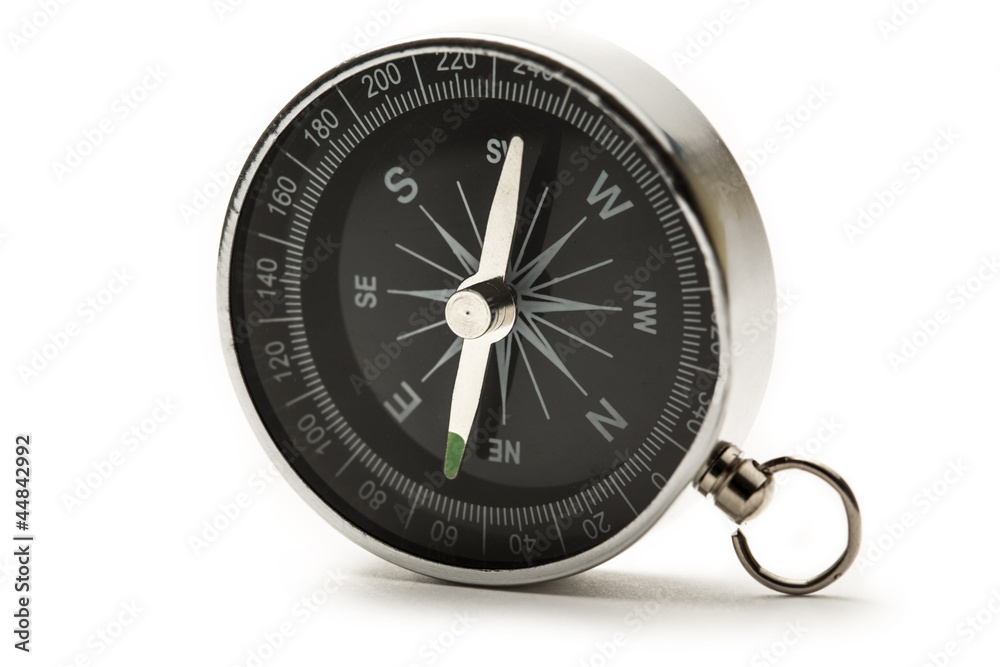 Compass on the white background Compass on the white background