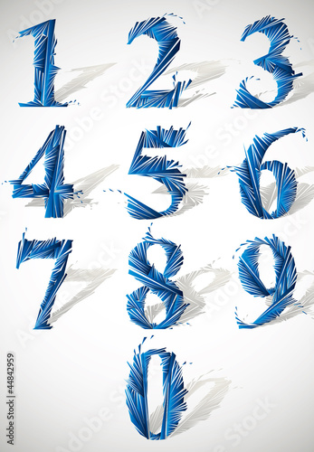 Abstract detailed smash vec...